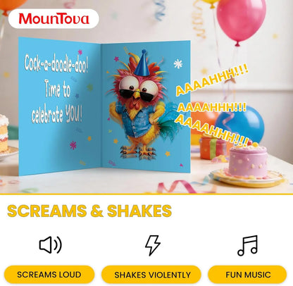 Shaking Chicken Greeting Card