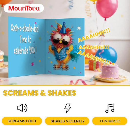 Shaking Chicken Greeting Card